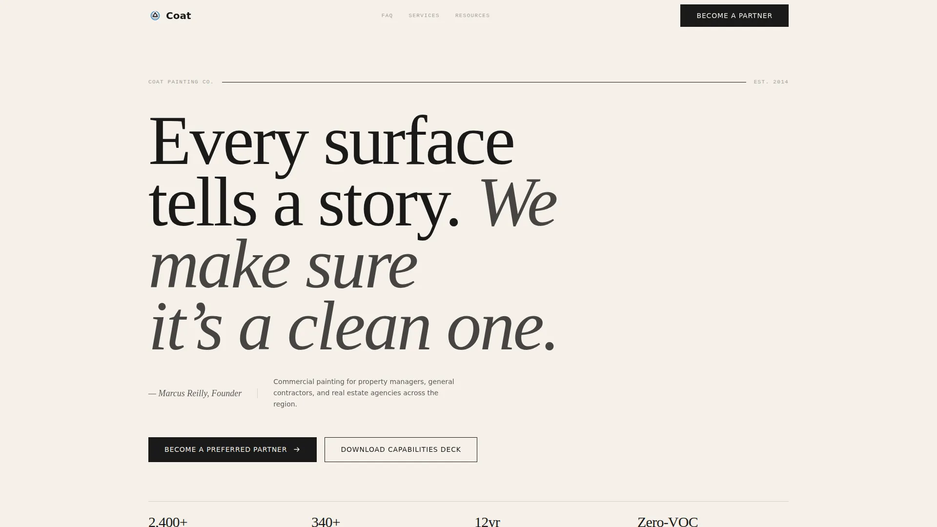House Painting B2B Landing Page Template