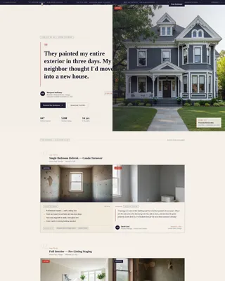 House Painter Reviews & Testimonials Landing Page