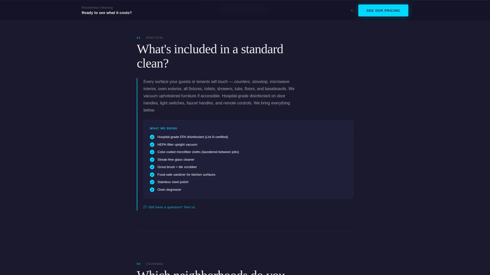 Residential Cleaning Service Booking Website Template