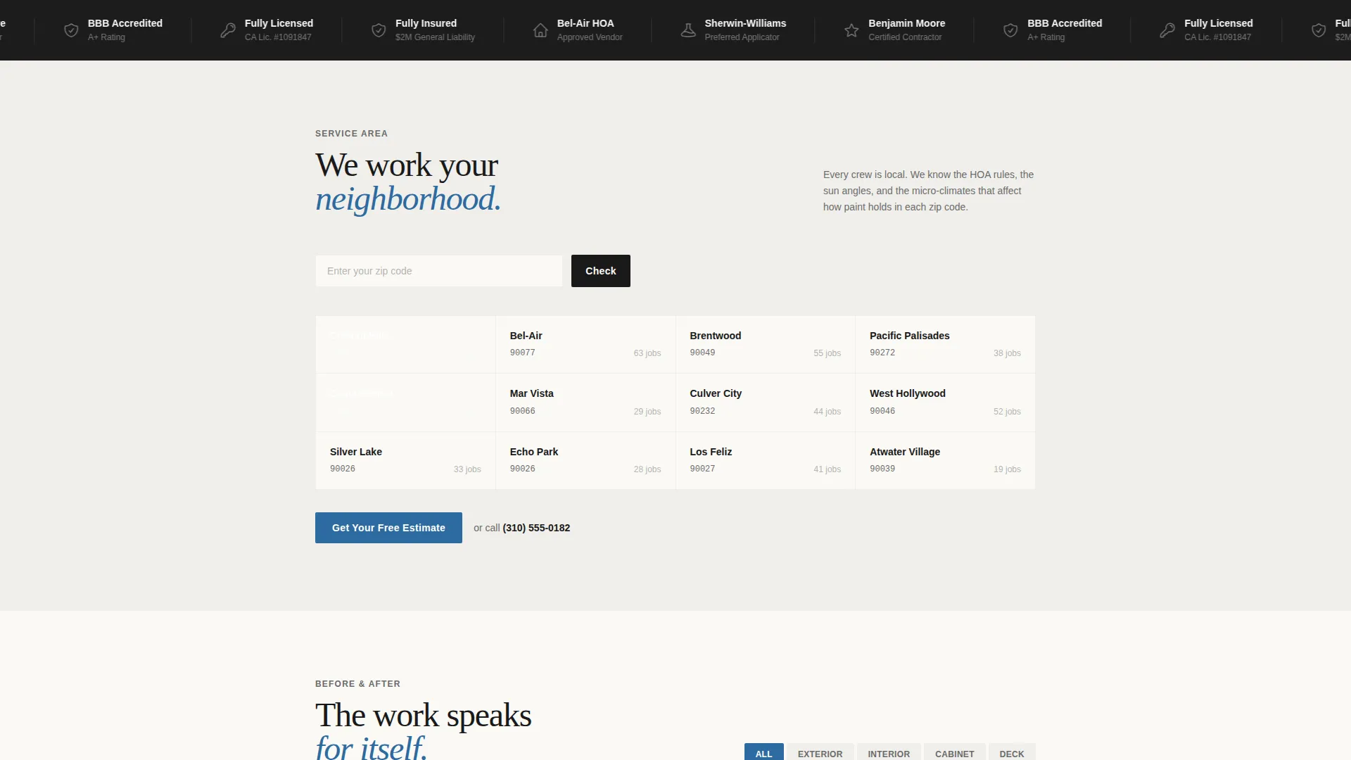 Professional House Painter Landing Page Template
