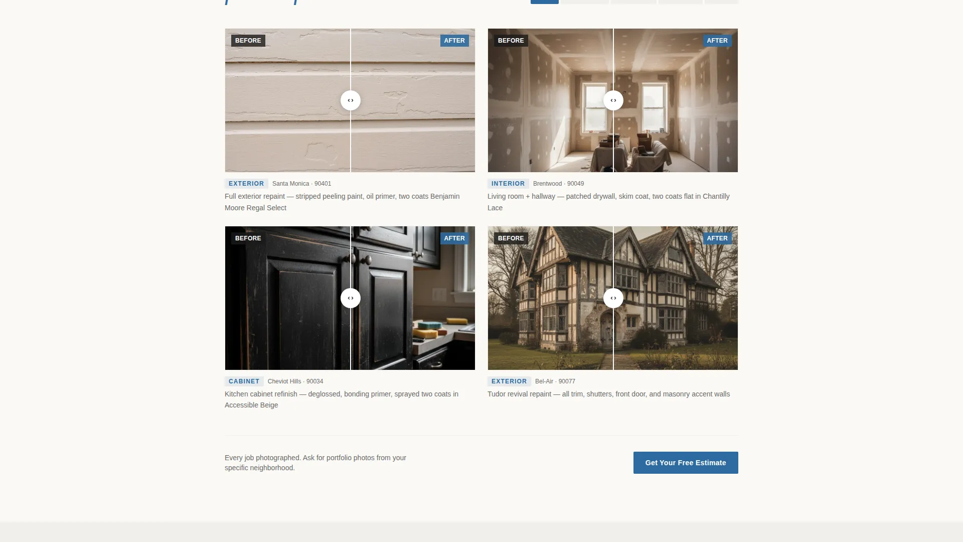 Professional House Painter Landing Page Template