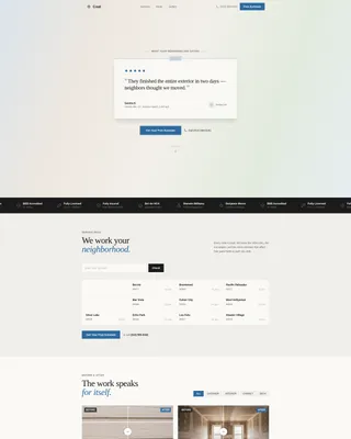 Professional House Painter Landing Page Template