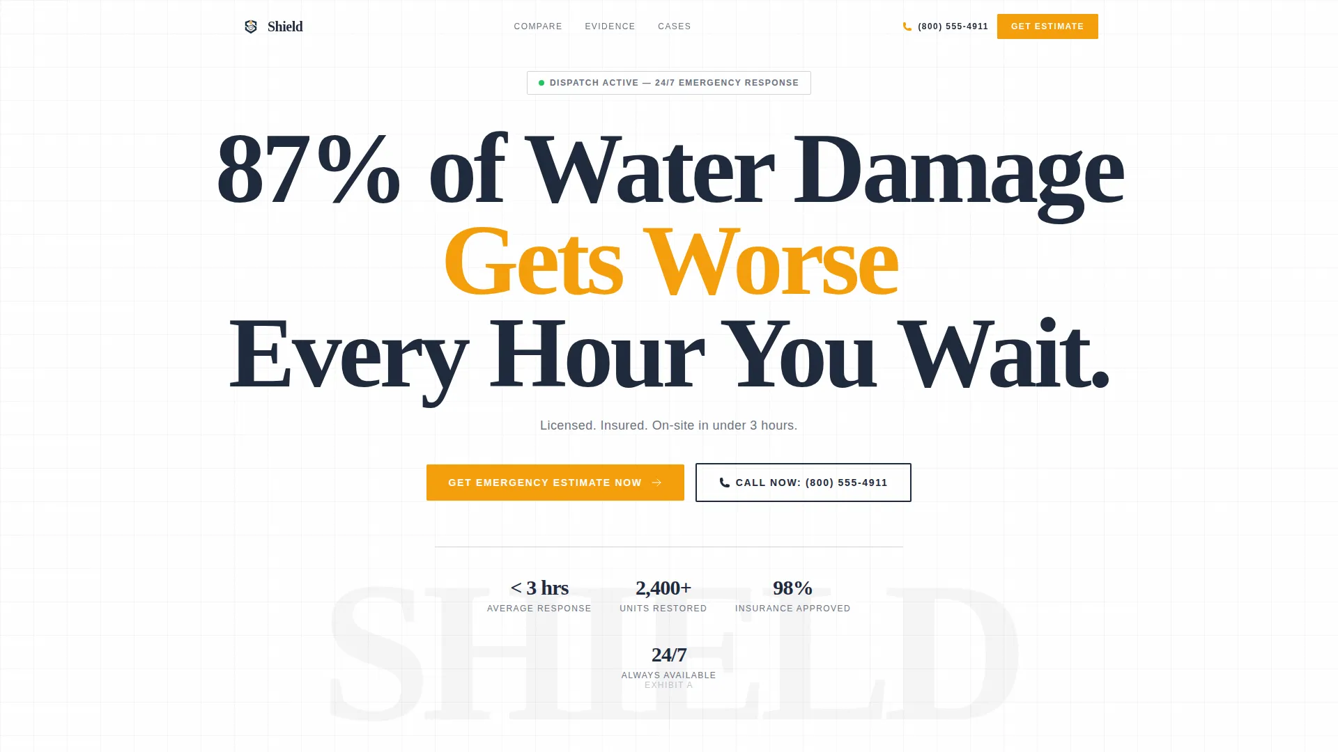 Emergency Painter Landing Page Template