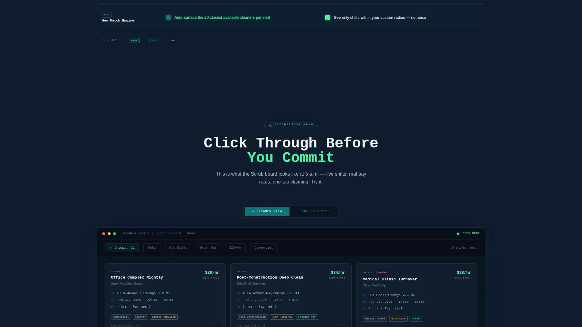 Cleaning Service Digital Presence Professional Website Template