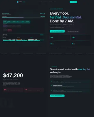 Data-Driven Commercial Cleaning Landing Page Template