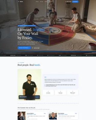 Painter Landing Page Template - Trust-First Design