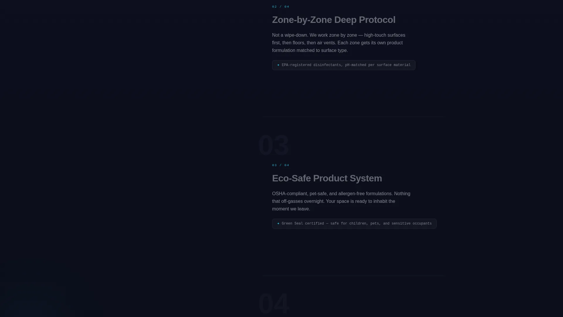 Futuristic Cleaning Service Tech Website Template