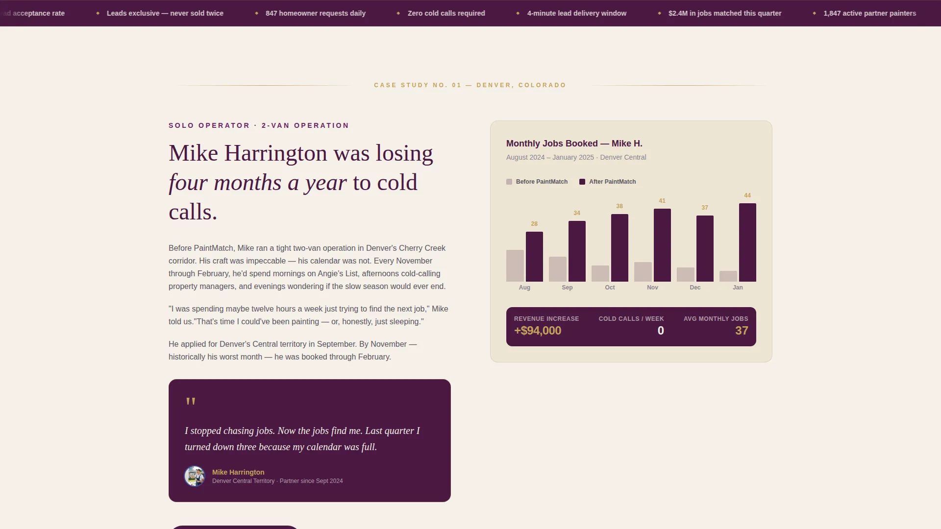 Painter Referral Program Landing Page Template