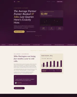 Painter Referral Program Landing Page Template