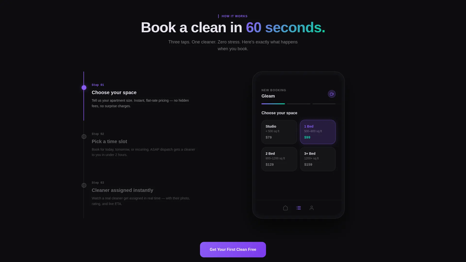Cleaning Service Digital Presence Advanced Booking Website Template