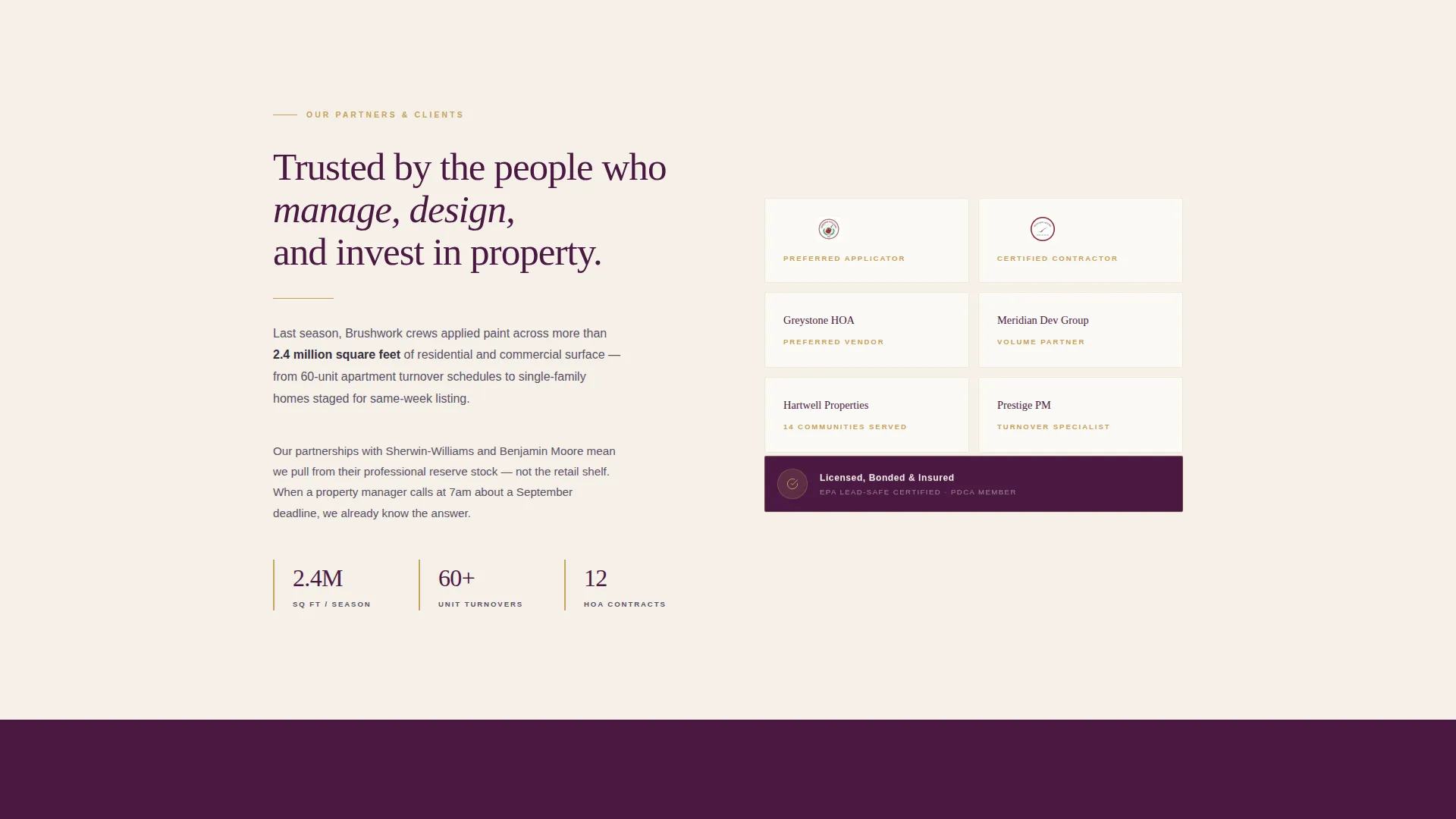 Painter Seasonal Promotion Landing Page Template