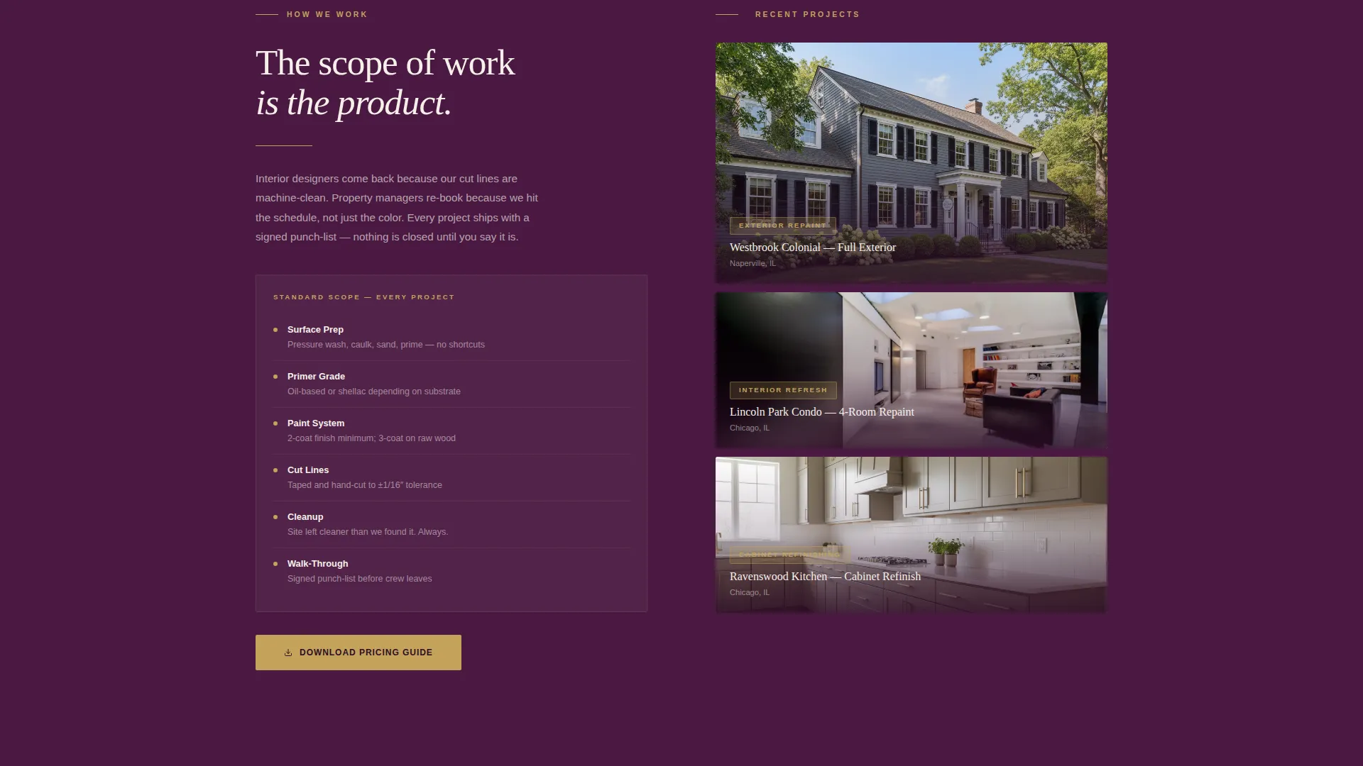 Painter Seasonal Promotion Landing Page Template