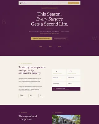 Painter Seasonal Promotion Landing Page Template