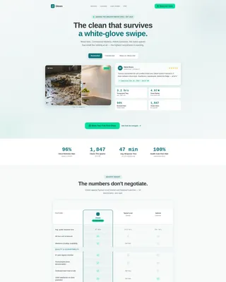 Multi-Service Cleaning Company Portfolio Website Template
