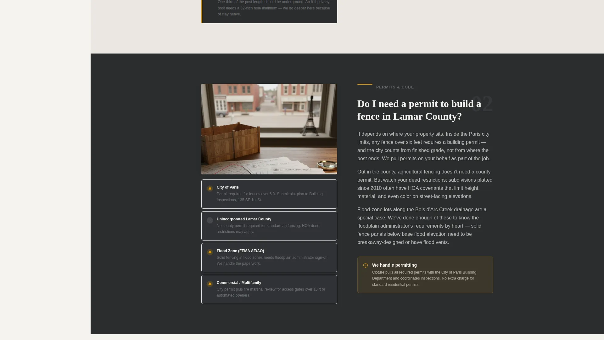 Fence Company Landing Page Template for Local Contractors