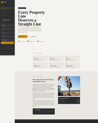 Fence Company Landing Page Template for Local Contractors