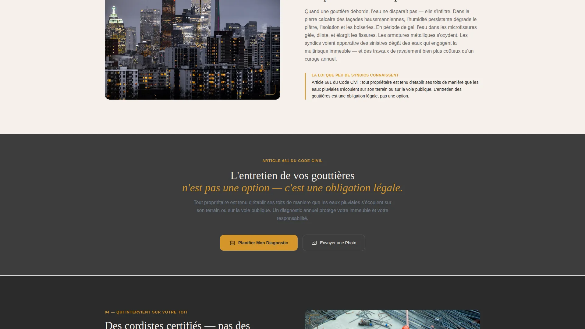 Paris Gutter Cleaning Landing Page Template