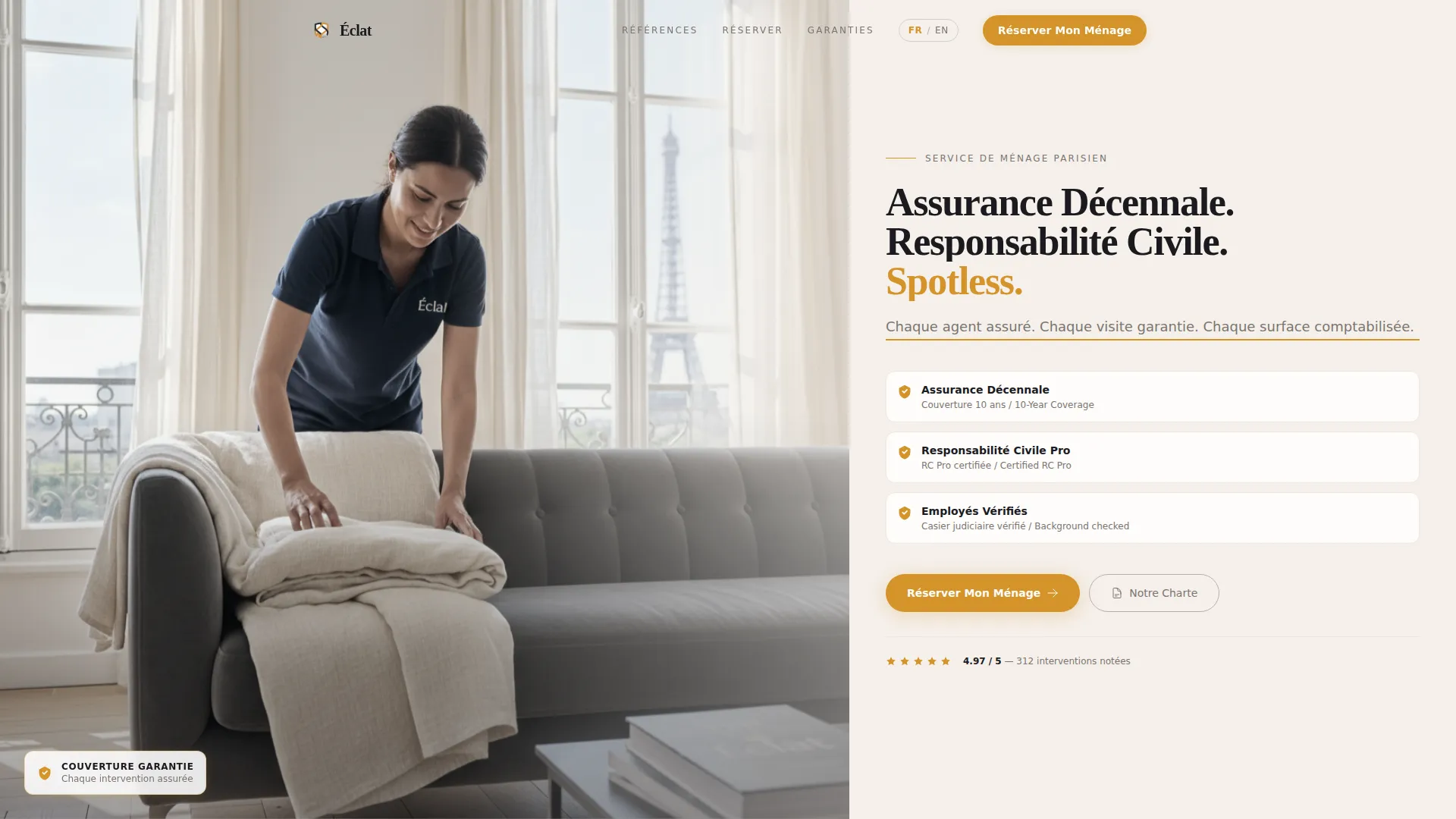 Trusted Cleaning Landing Page Template
