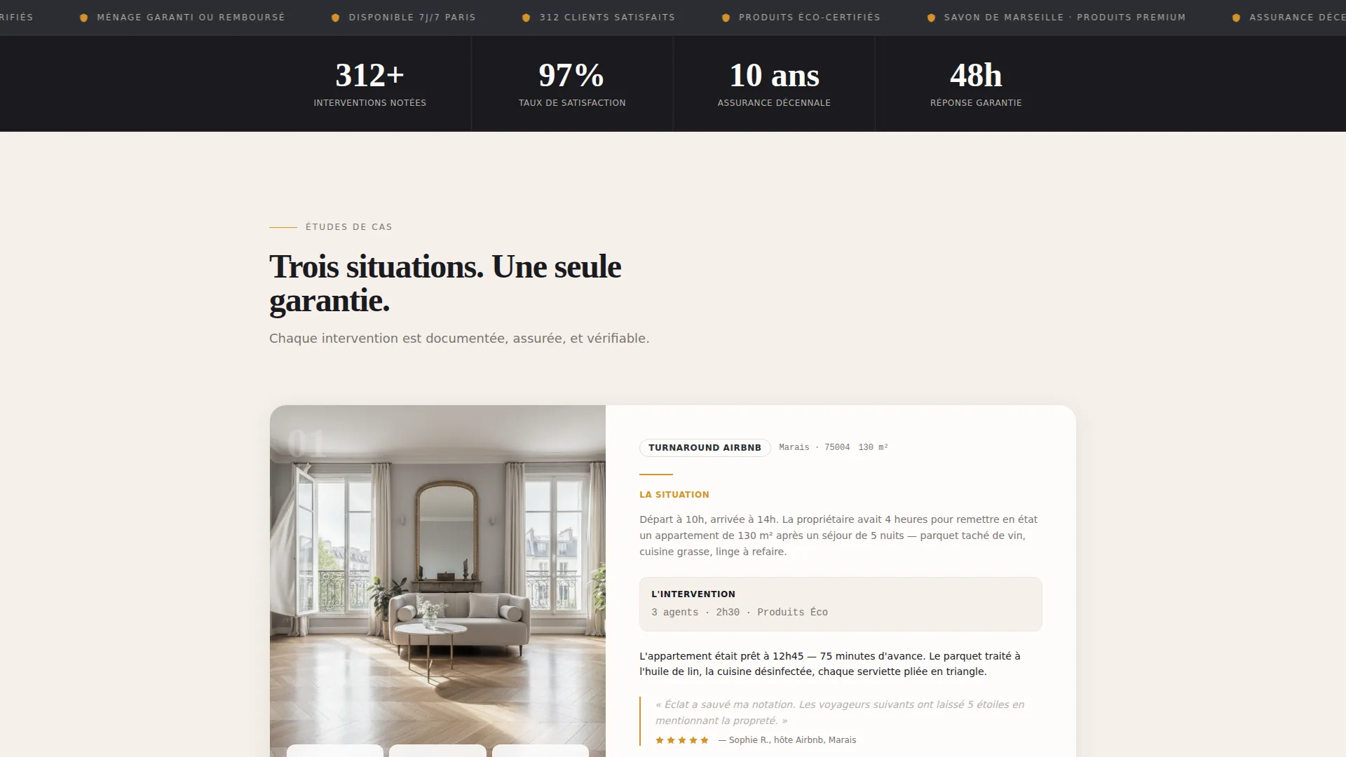 Trusted Cleaning Landing Page Template