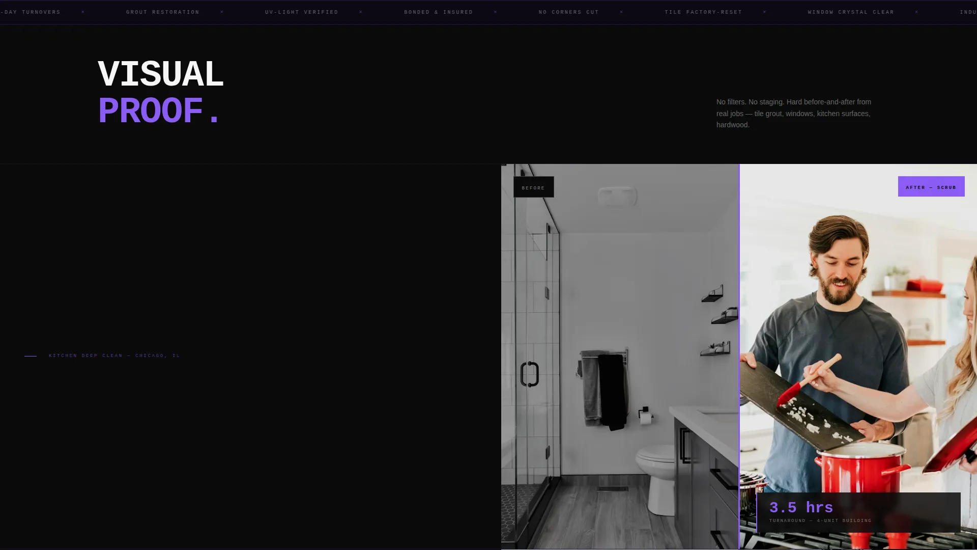 Minimalist Cleaning Landing Page Template