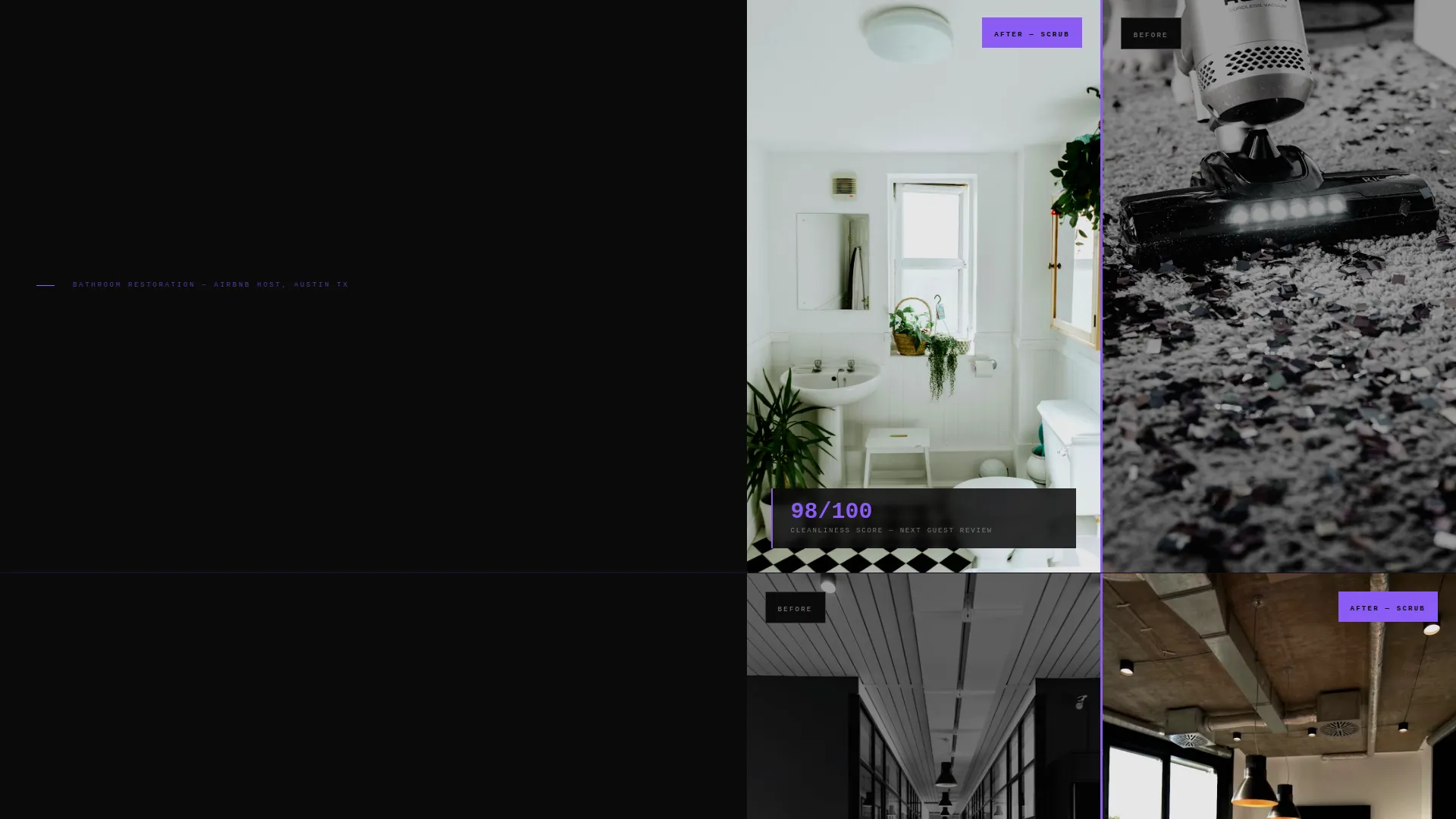 Minimalist Cleaning Landing Page Template