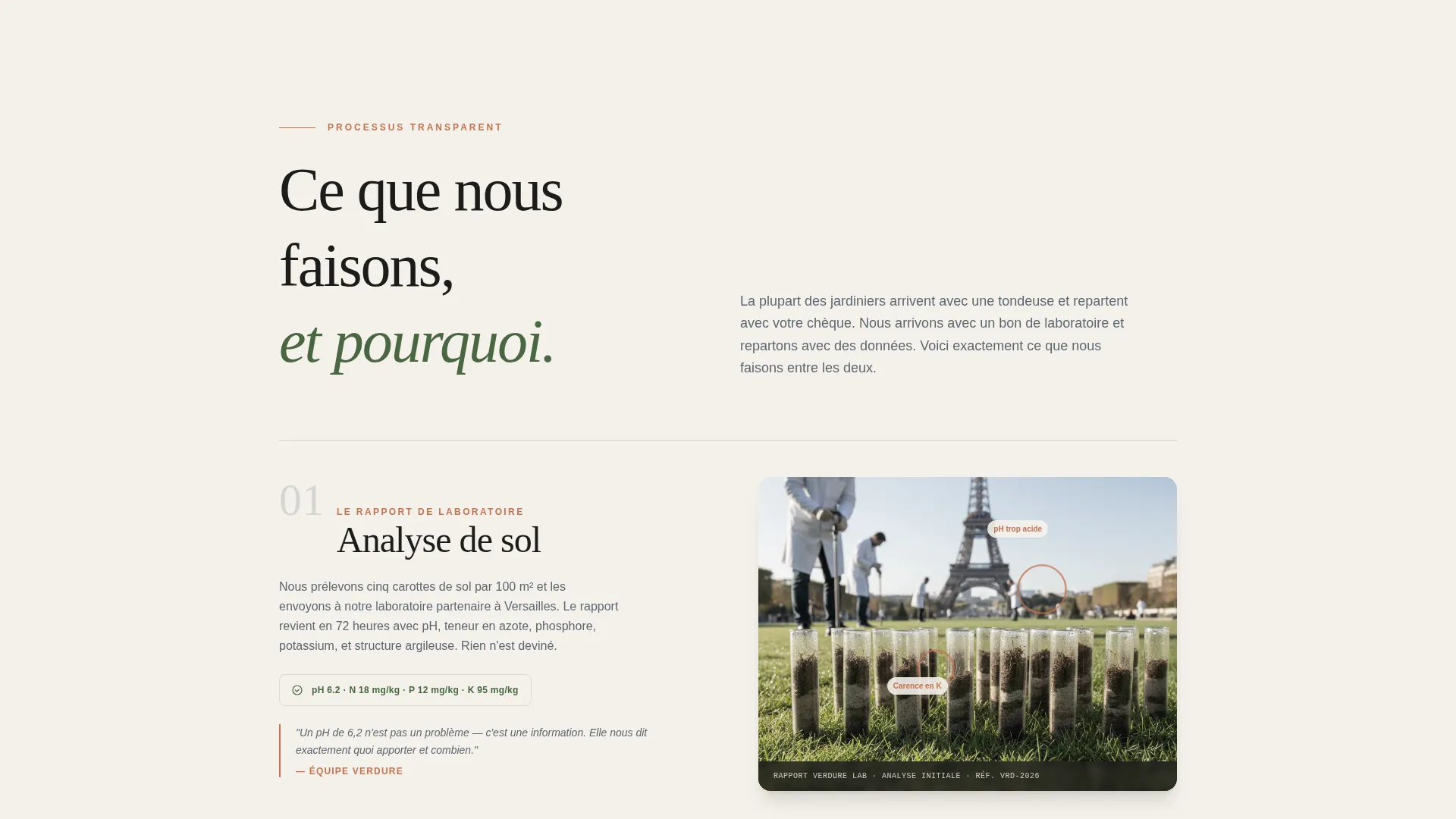 Editorial Lawn Care Landing Page Template