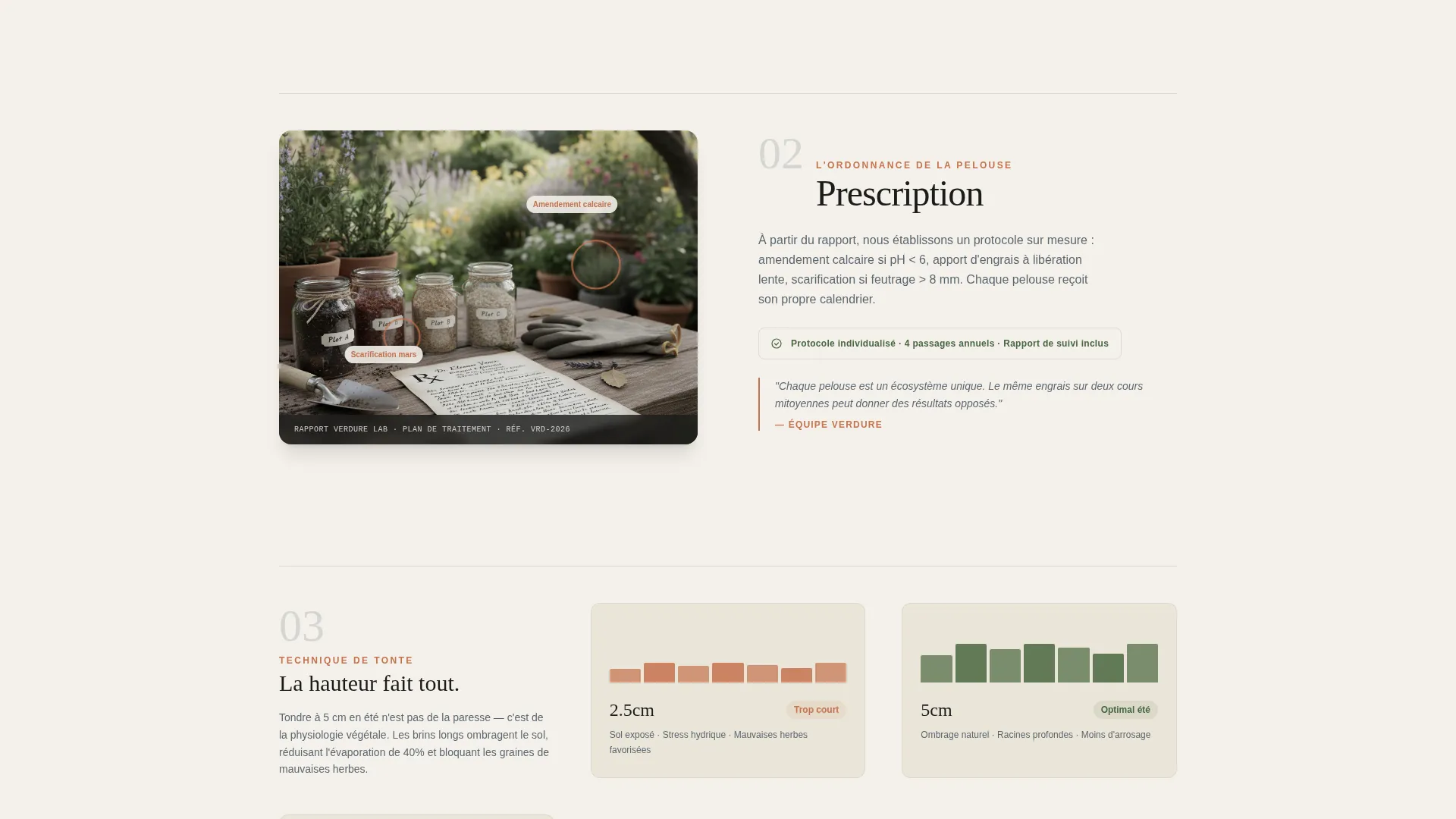 Editorial Lawn Care Landing Page Template