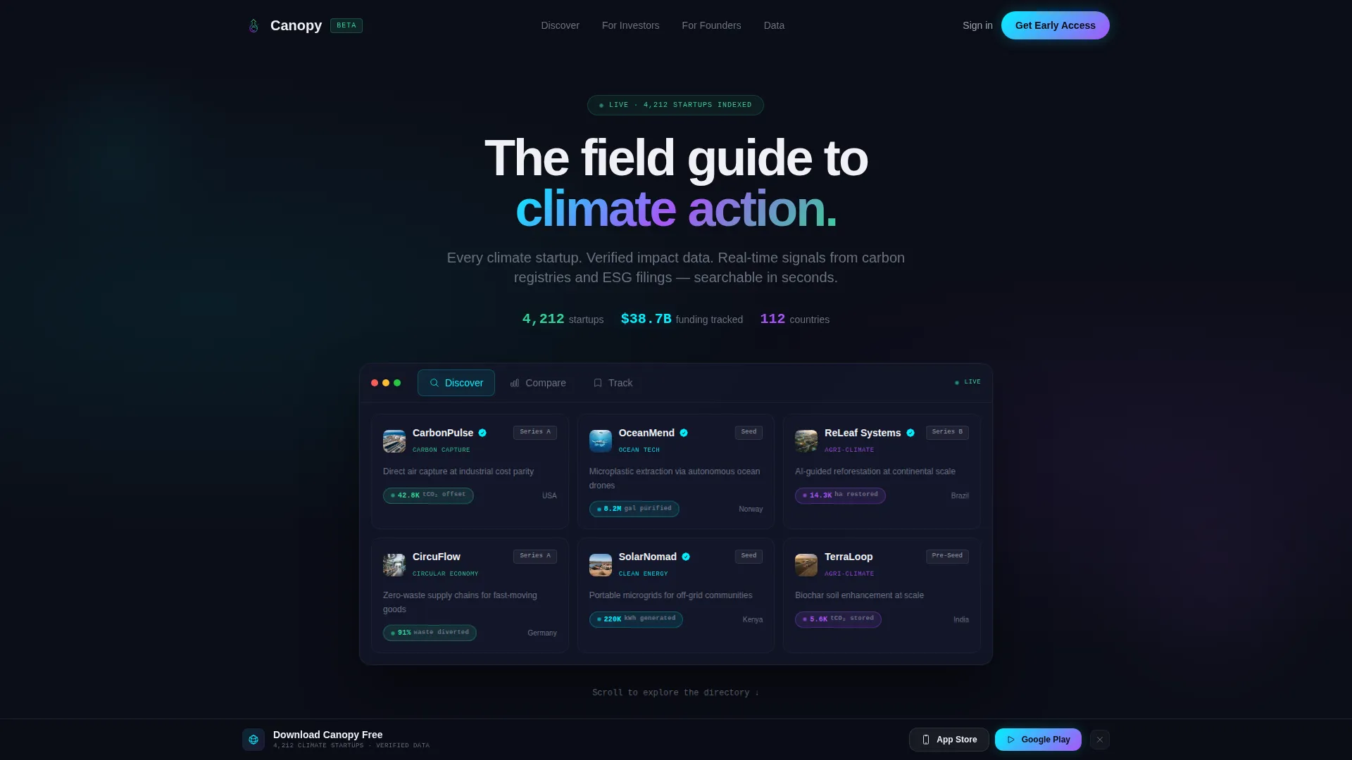 Startup Homepage Directory Website Template