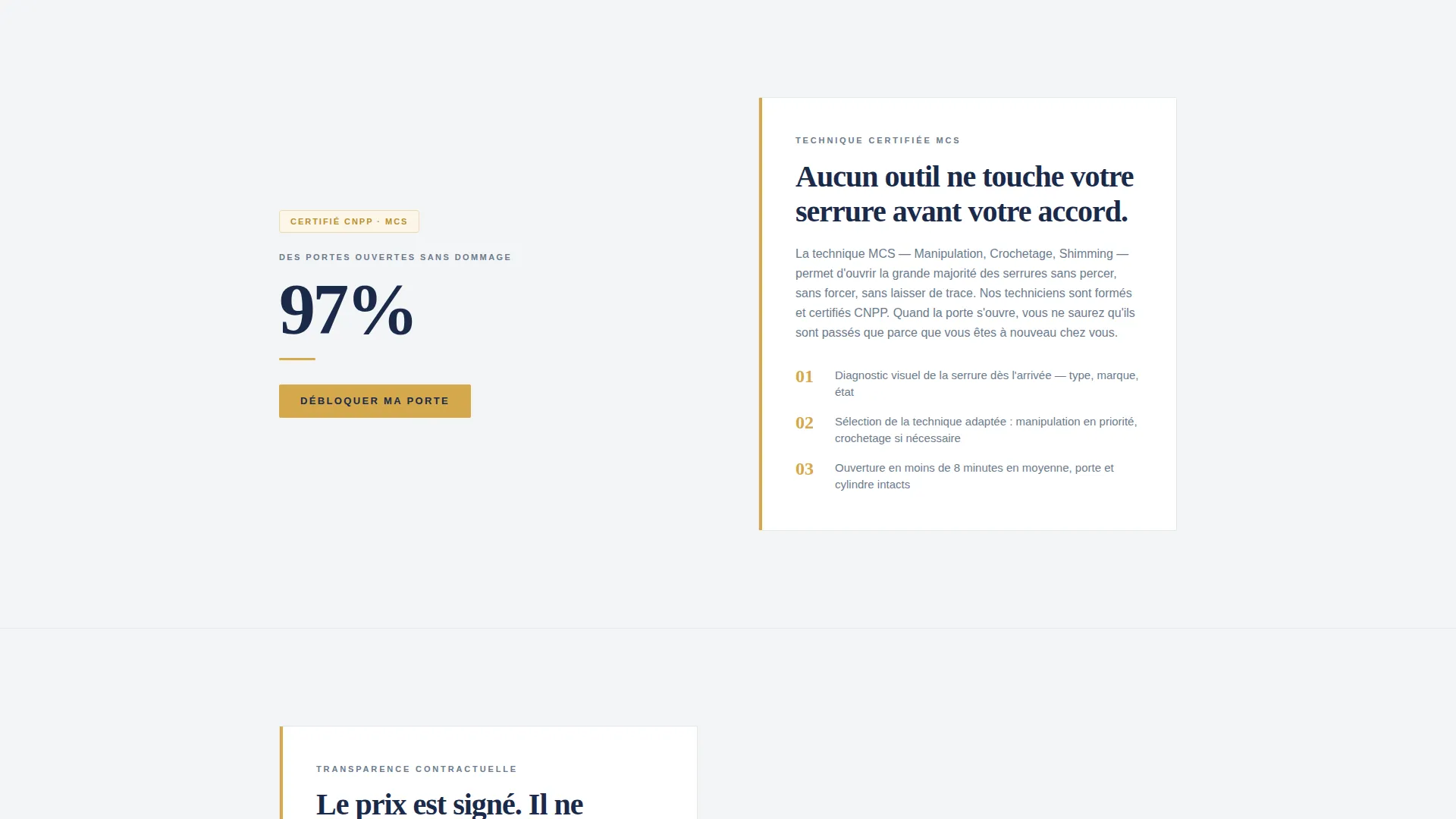 Paris Locksmith Booking Landing Page Template