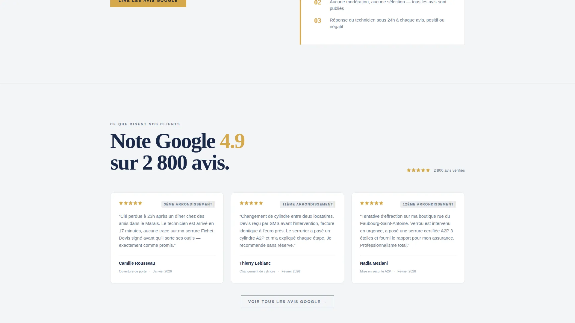 Paris Locksmith Booking Landing Page Template