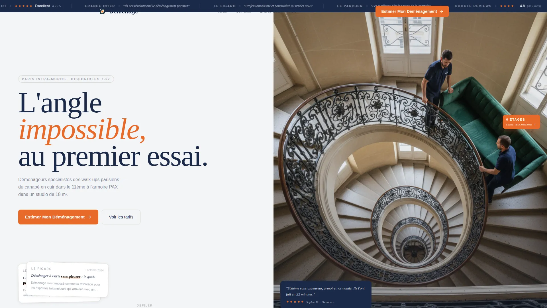 Trusted Moving Landing Page Template