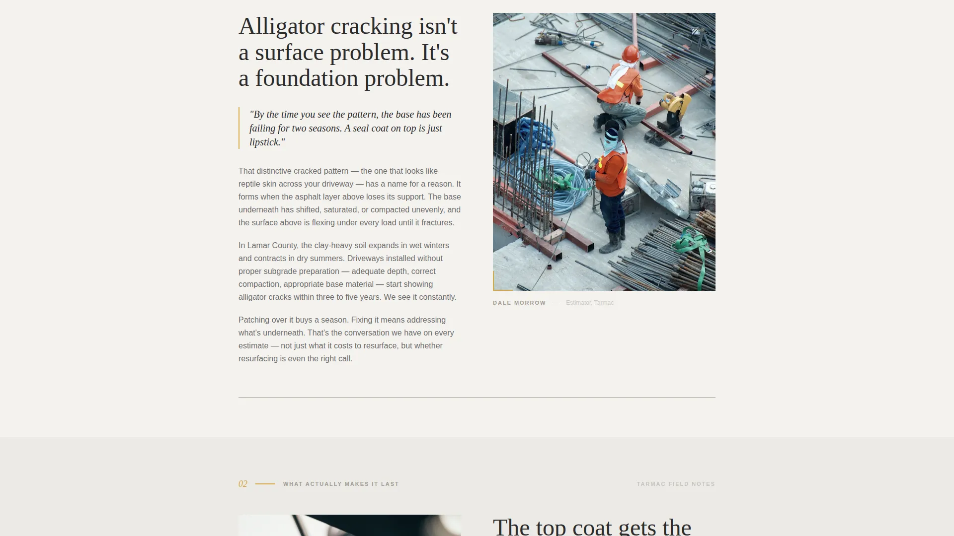 Expert Paving Contractor Landing Page Template