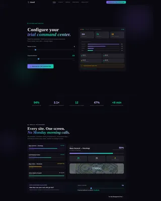 Clinical Trial Vertical SaaS Cost Calculator Website Template