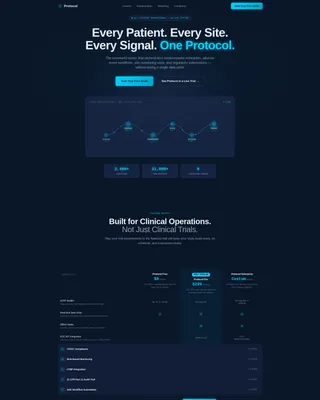 Clinical Trial Vertical SaaS Directory Website Template