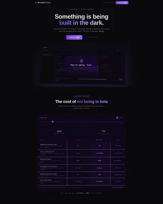 Beta & Early Access Pre-Launch Website Template