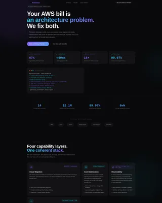 IT Services & Consulting Portfolio Website Template