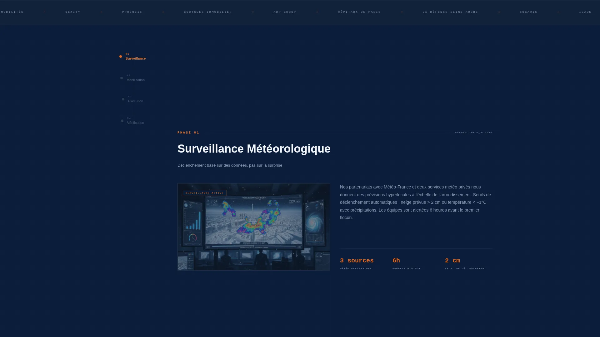 Paris Snow Removal B2B Landing Page Template