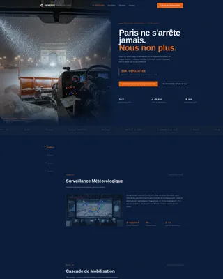 Paris Snow Removal B2B Landing Page Template
