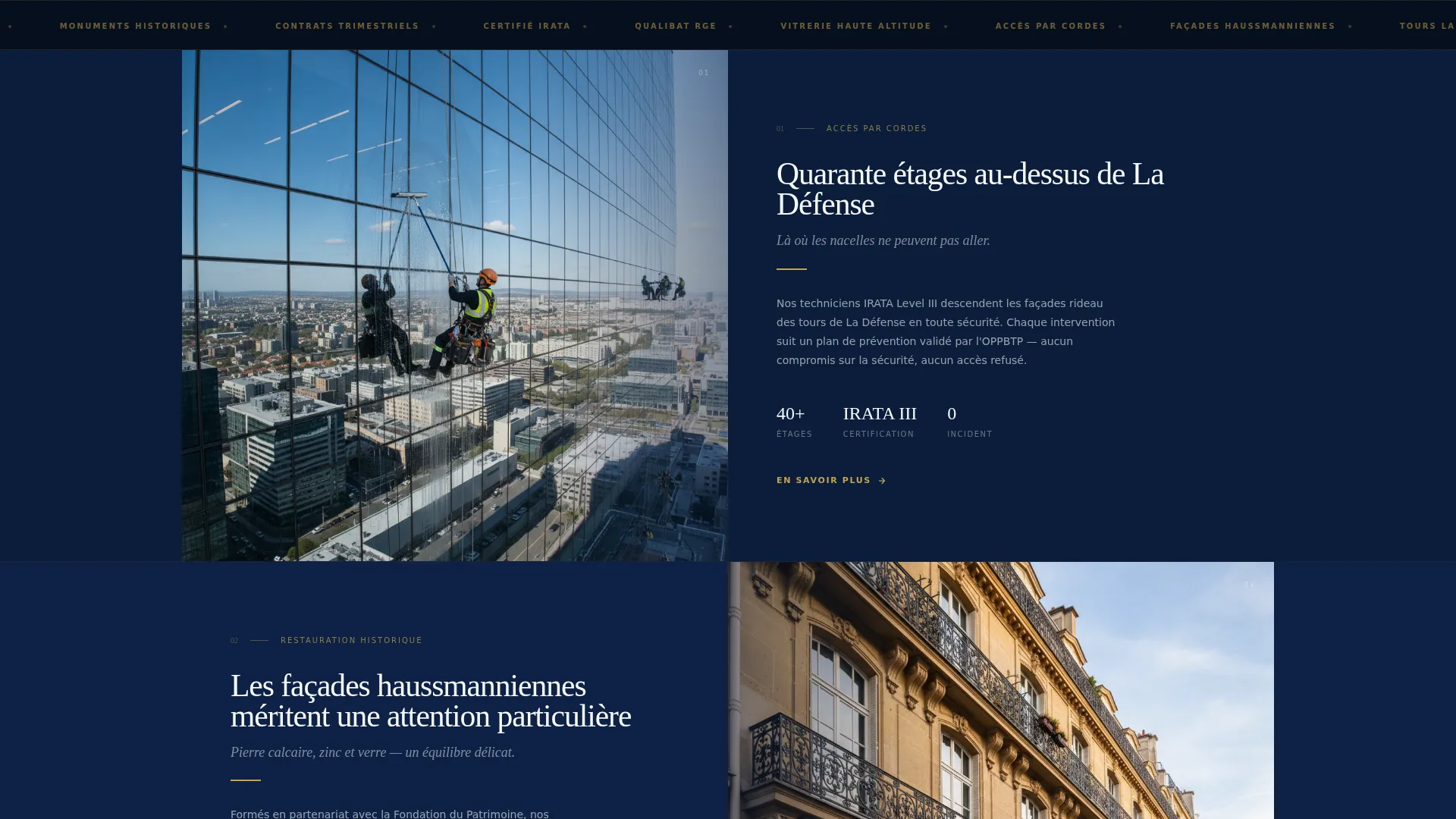Paris Window Cleaning Landing Page Template
