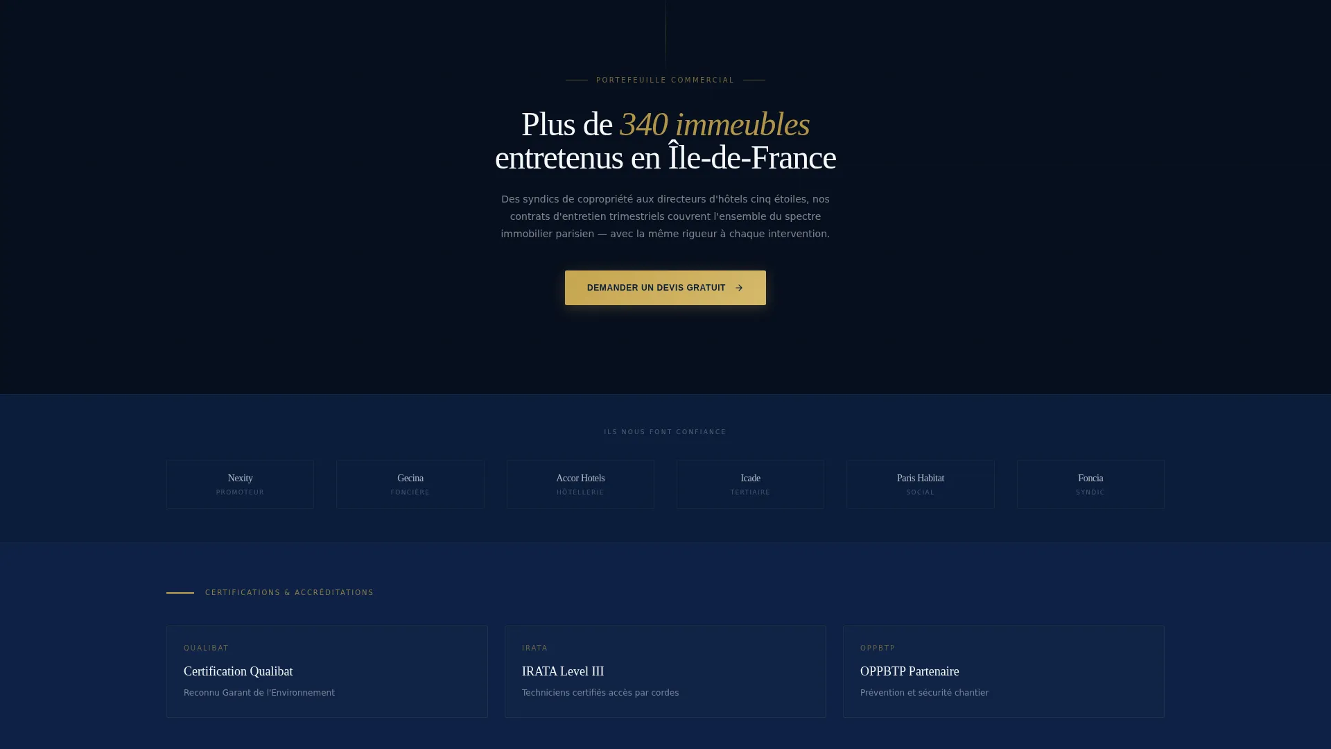 Paris Window Cleaning Landing Page Template
