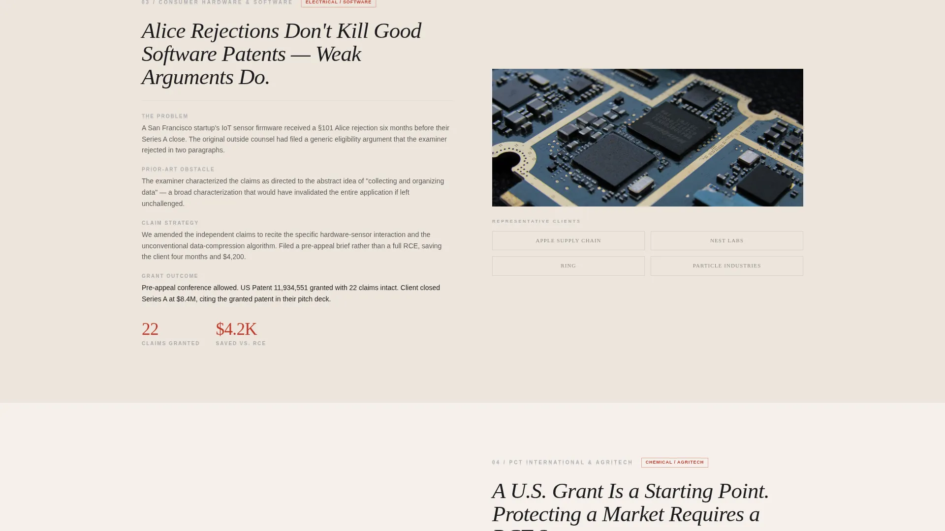 Authoritative Patentagent Landing Page Template
