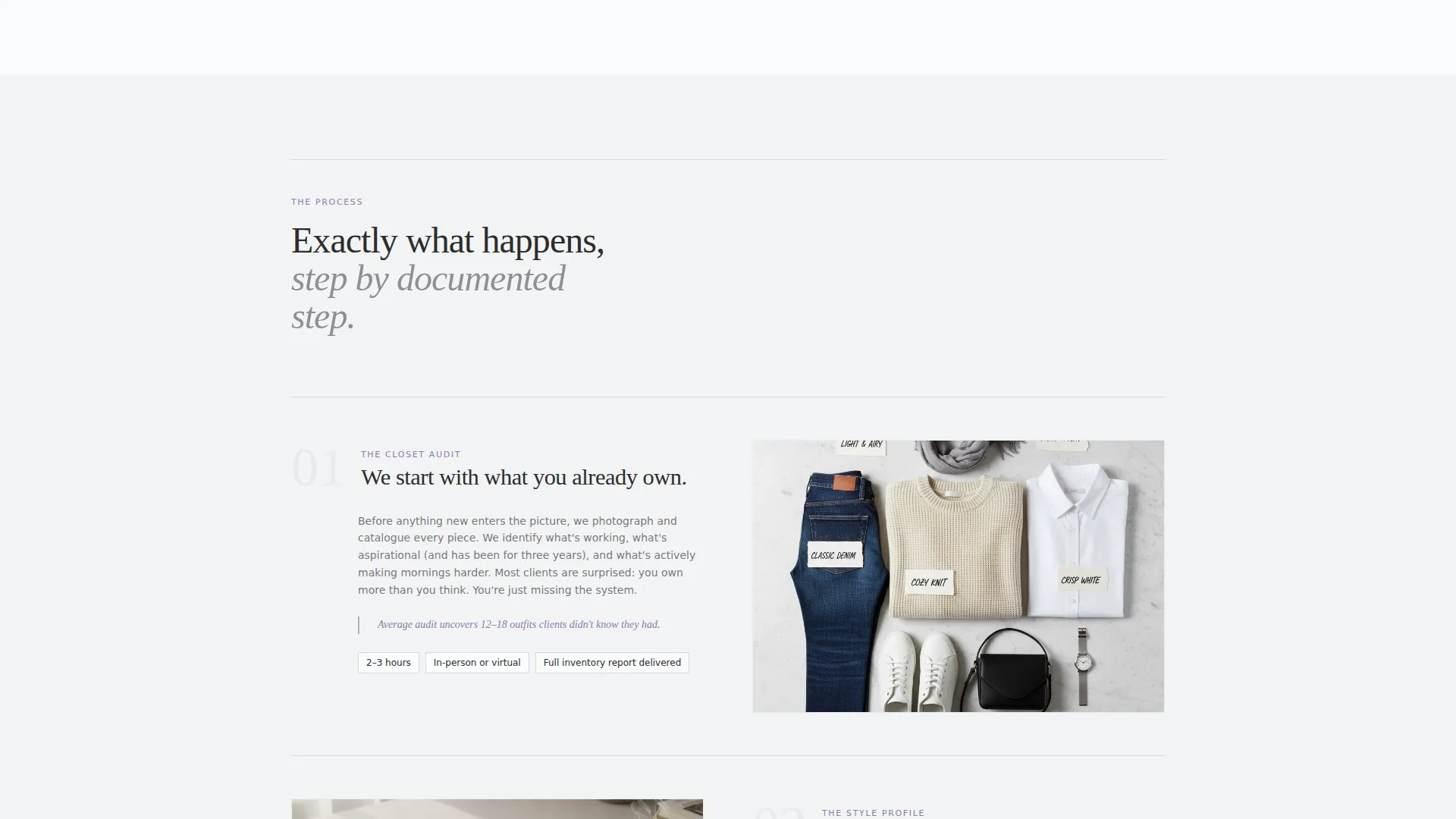 Editorial Personal Stylist Landing Page Template