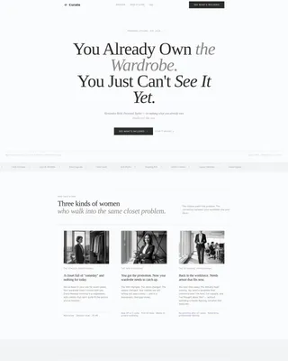 Editorial Personal Stylist Landing Page Template