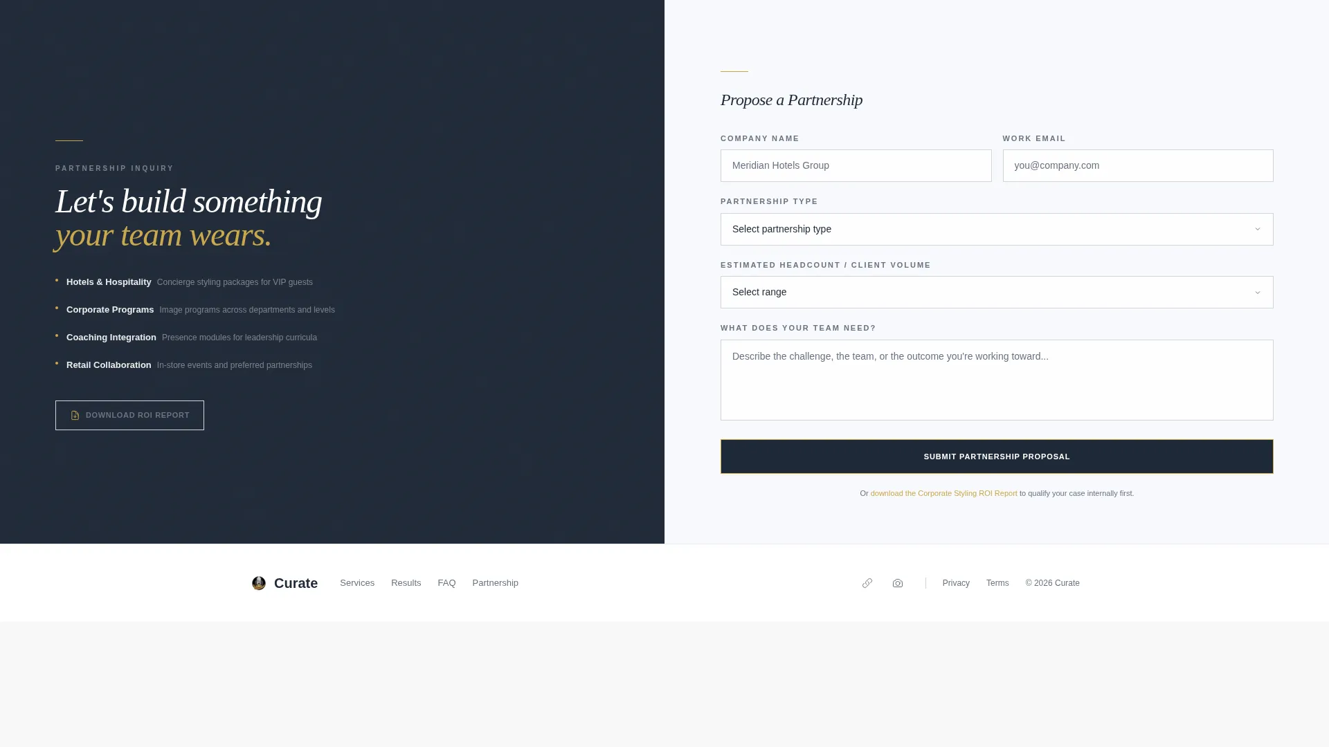 Executive Stylist Landing Page Template