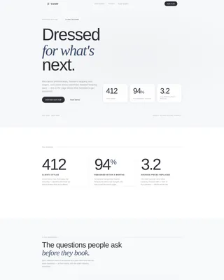 Personal Stylist Testimonials Landing Page Template
