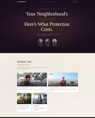 Pest Control Pricing & Discount Landing Page