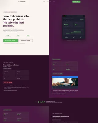 Pest Control Facebook Ads Landing Page Template