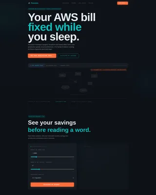 Cloud Architecture Technology Cost Calculator Website Template