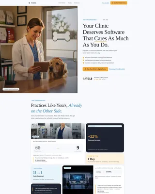 Pet Care Consultancy Landing Page Template