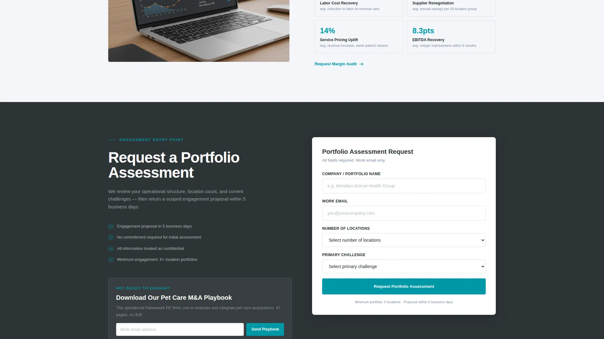 Precision Petcare Landing Page Template